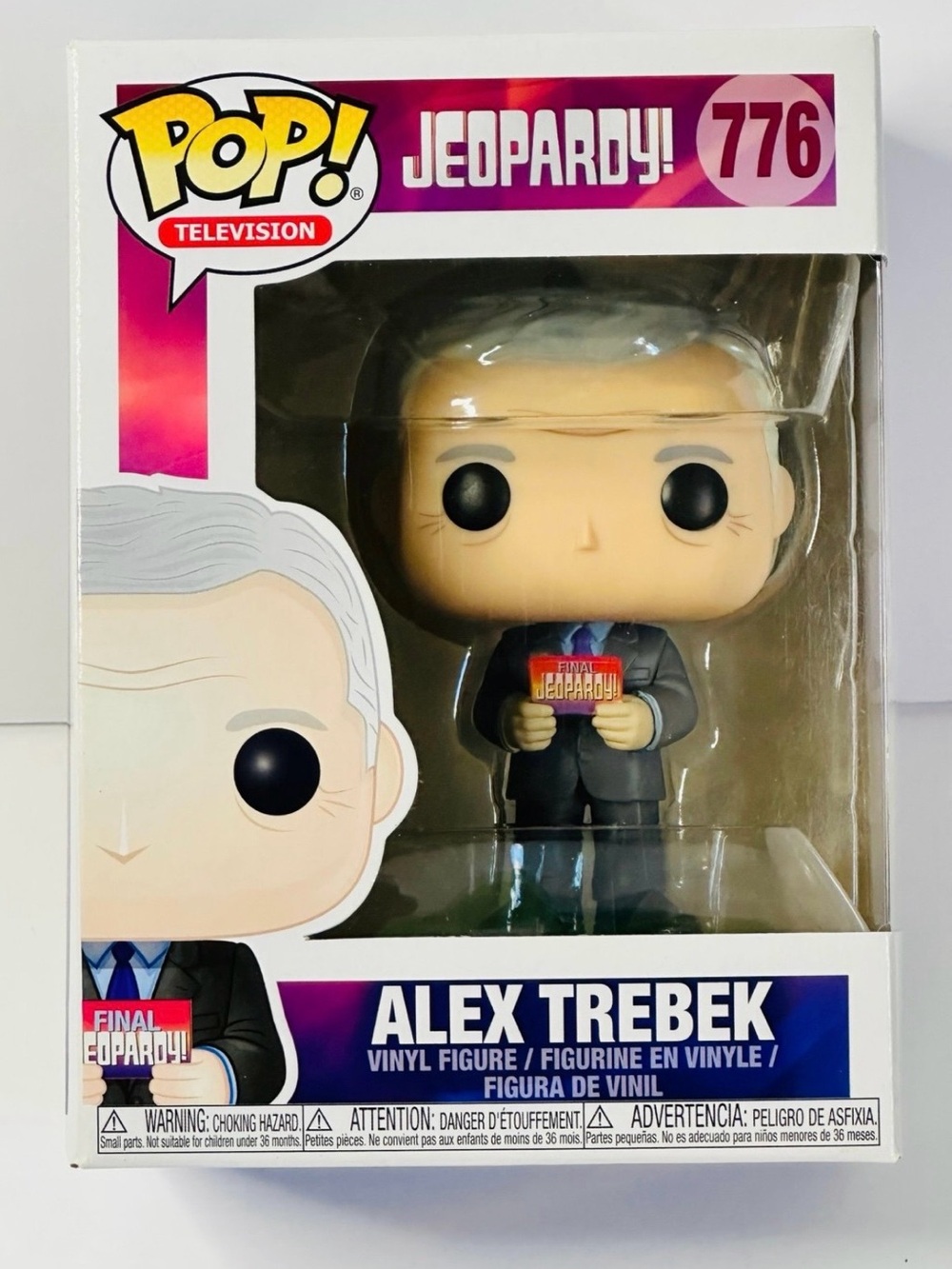 Funko Pop Television Jeopardy! Alex Trebek #776 Final Jeopardy! card New